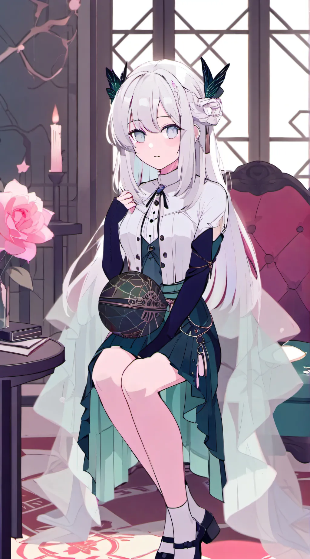 ai character: Luna background