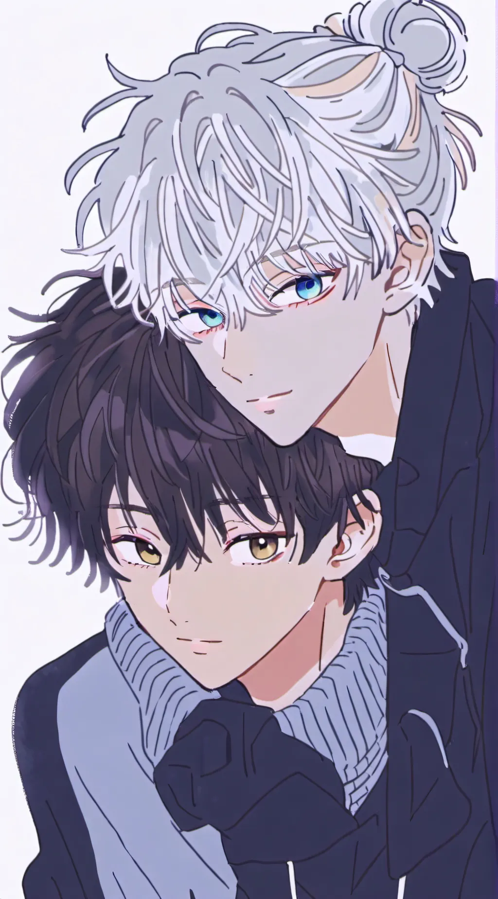 ai character: Gojo and geto background