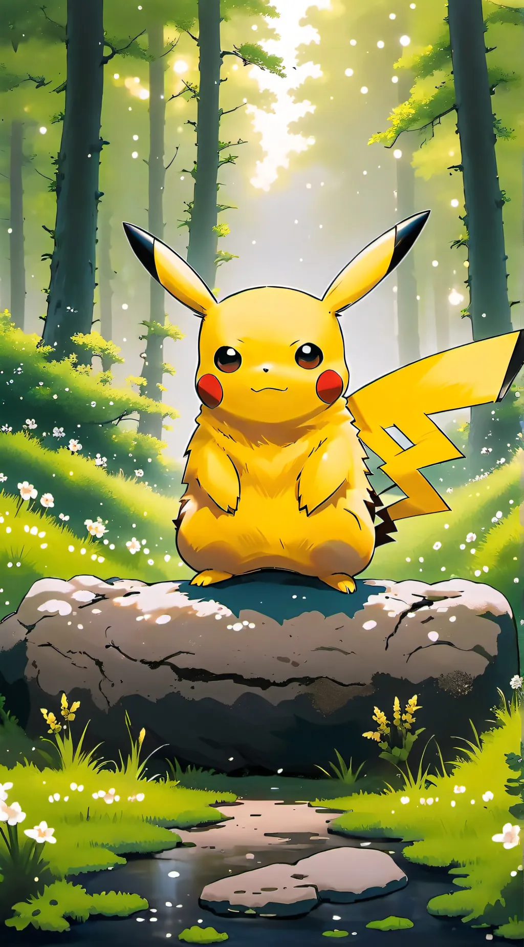 ai character: Pikachu background