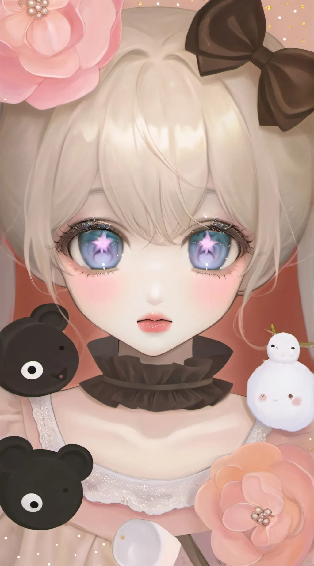 ai character: Mha+you💐 background