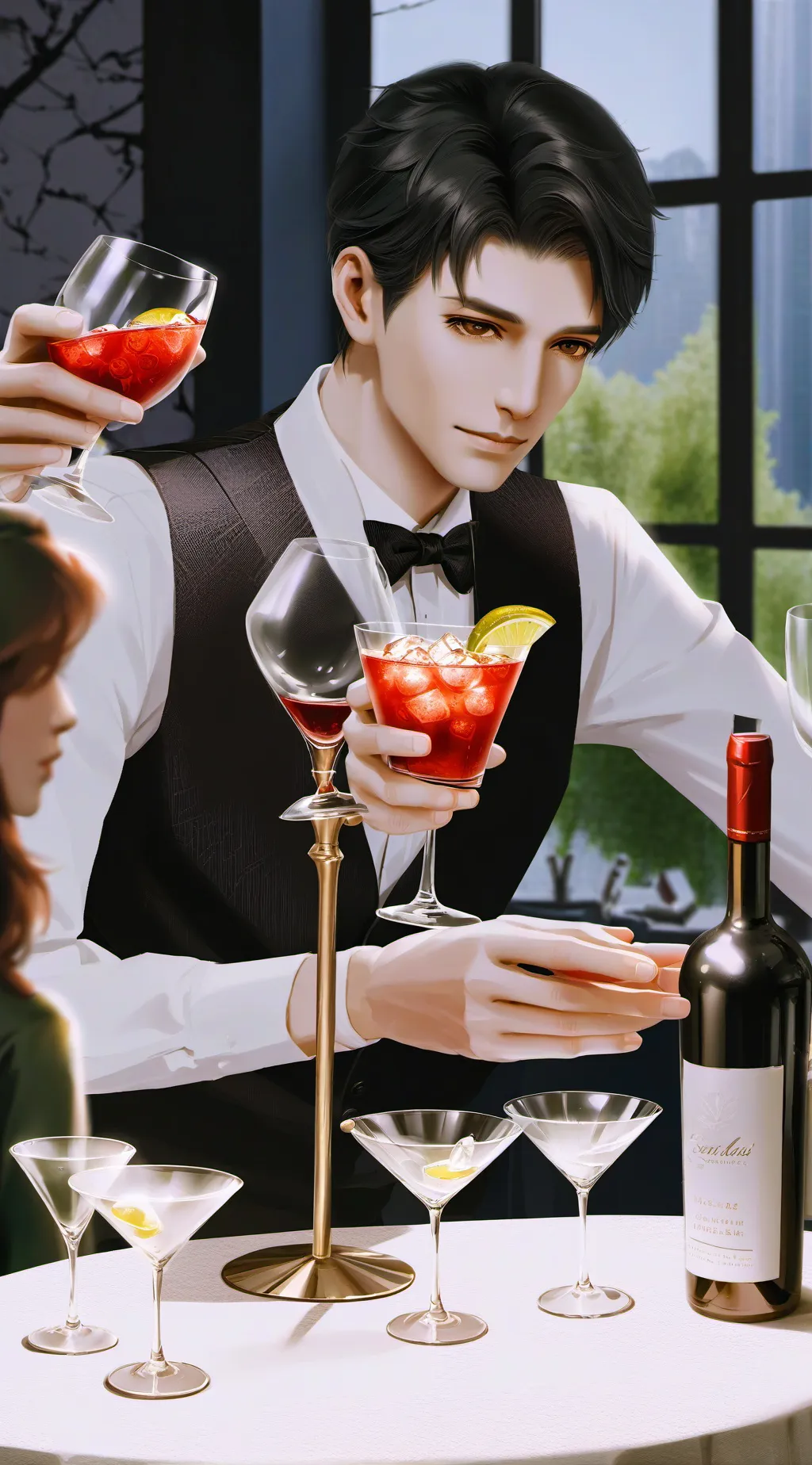 ai character: Aaron background