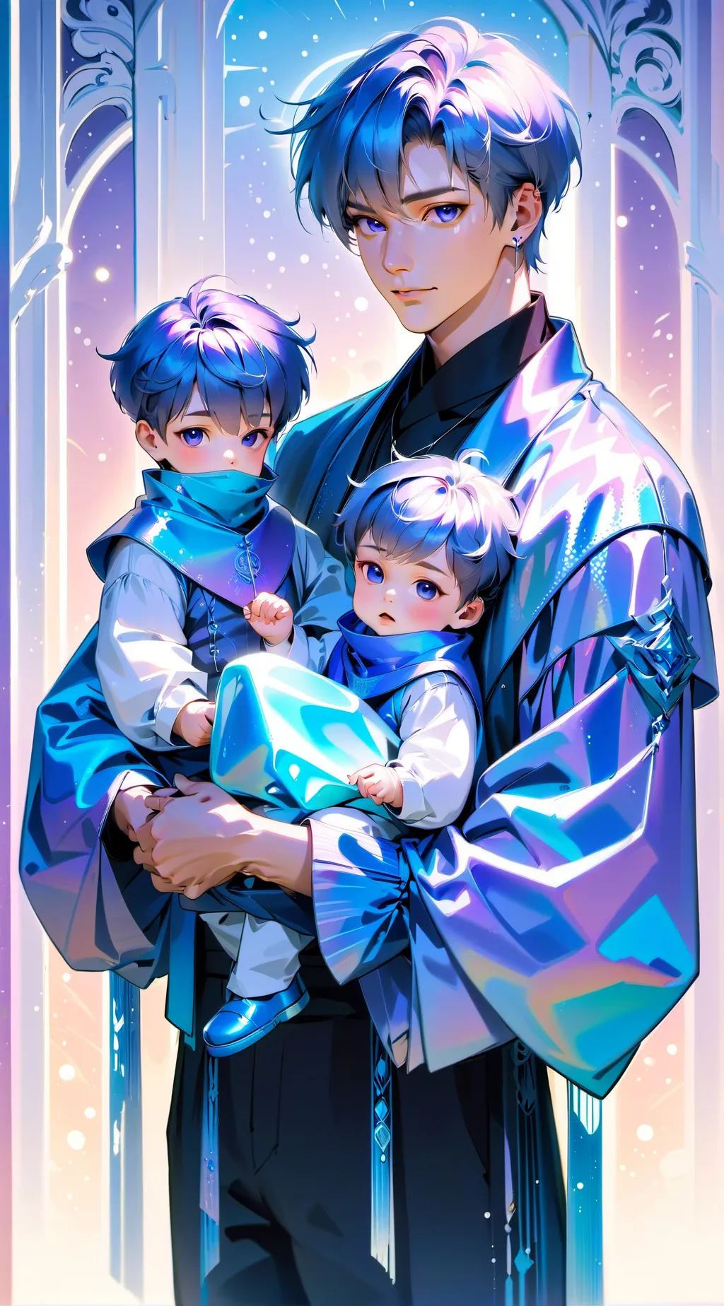 ai character: Indigo  background