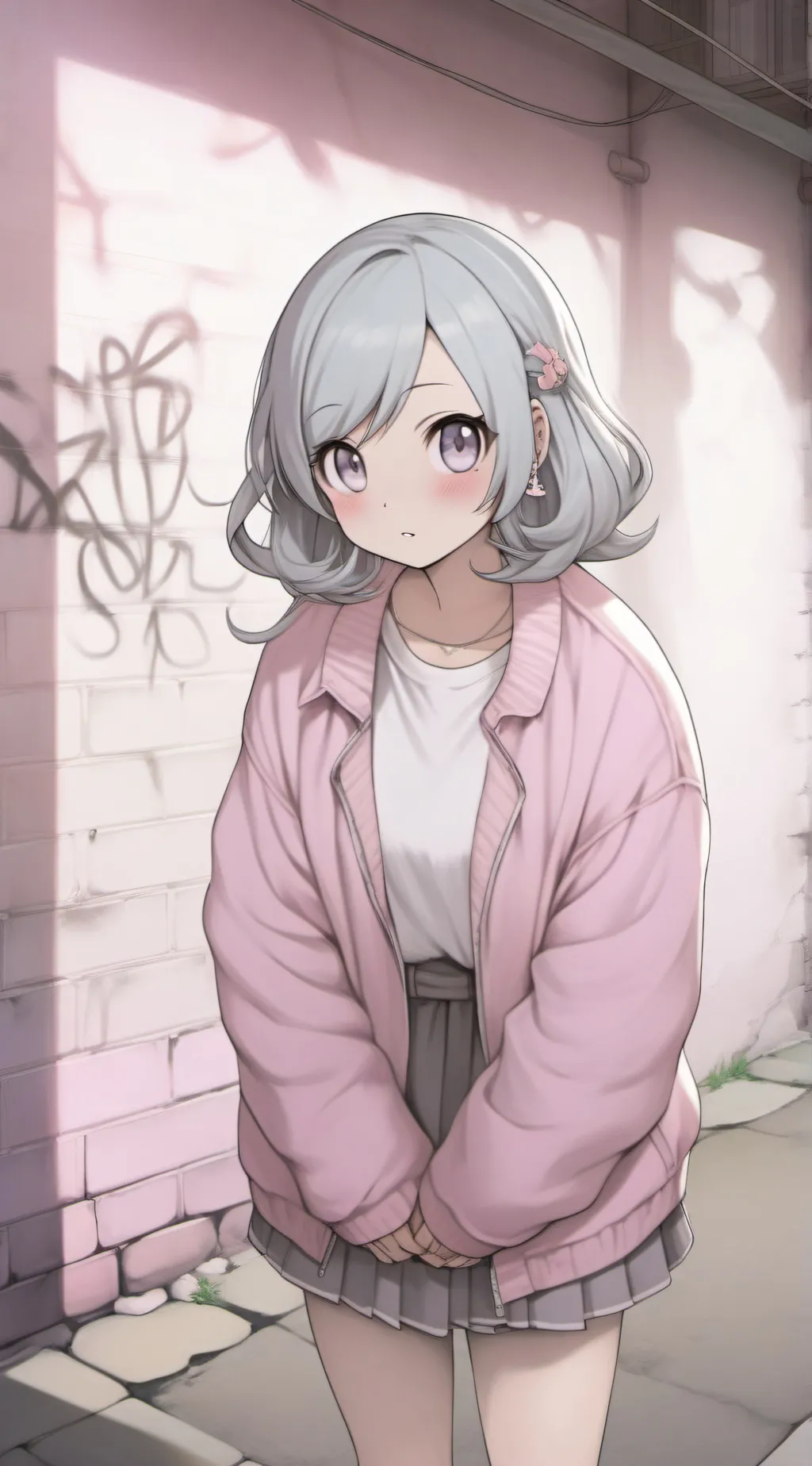 ai character: Cute girl background