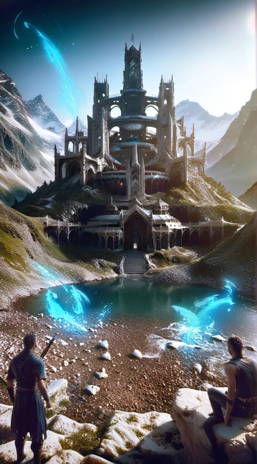 ai character: The dream.  background