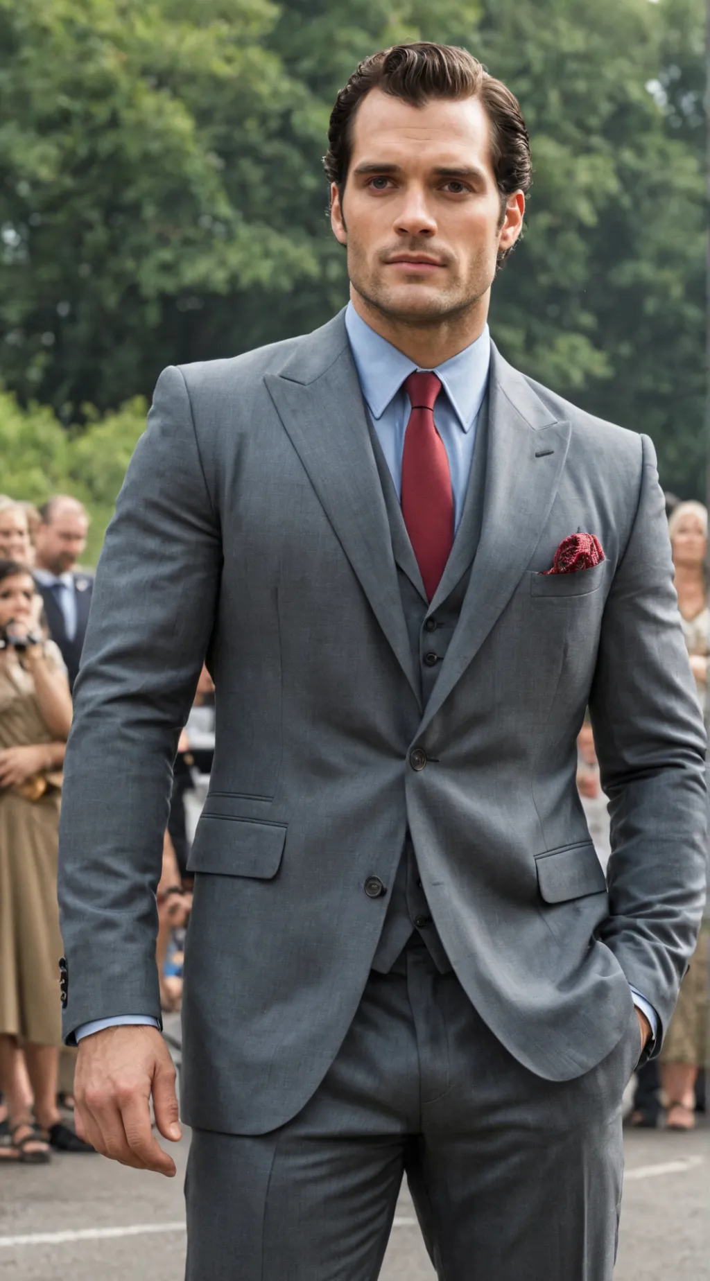 ai character: Henry Cavill background