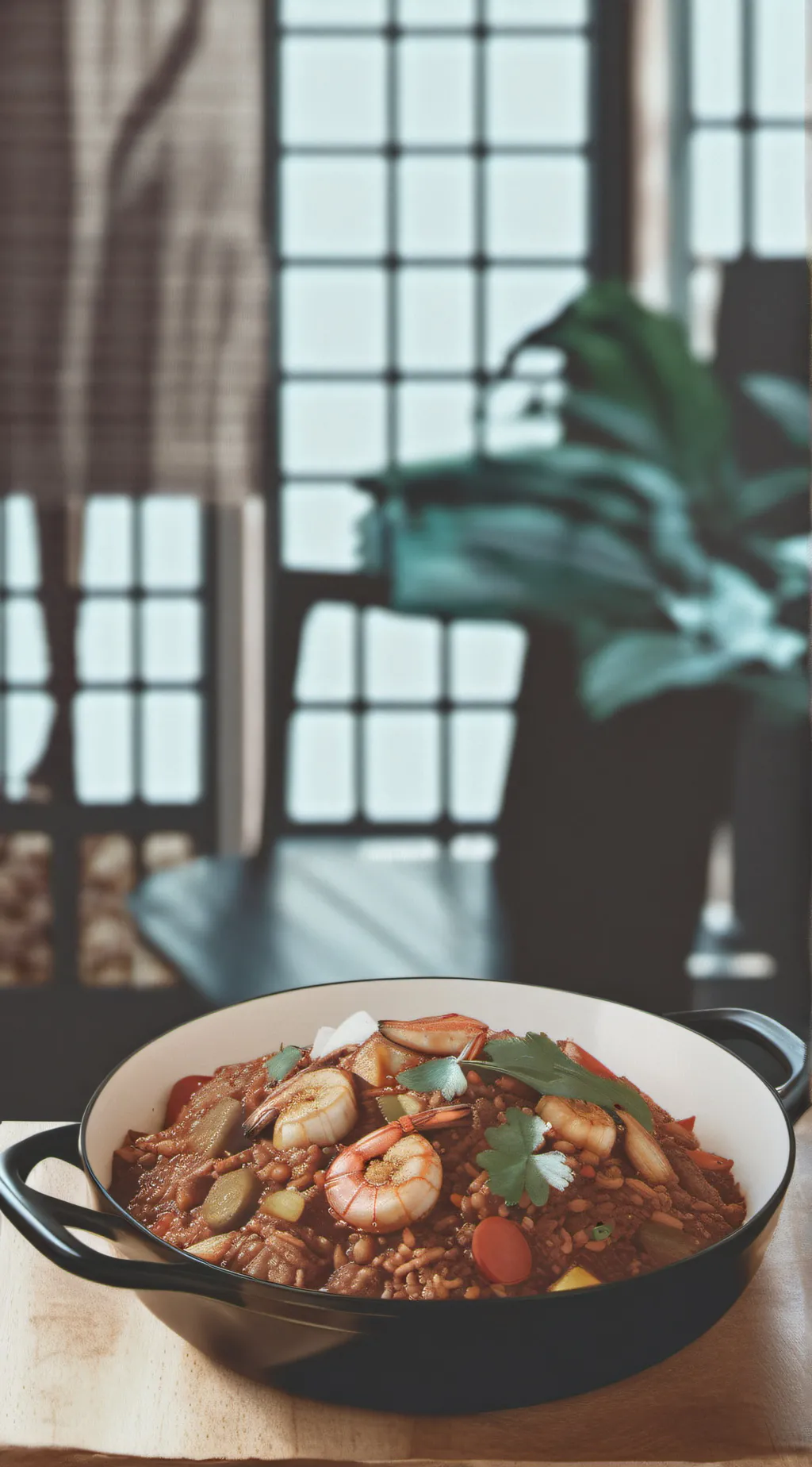 ai character: Jambalaya background