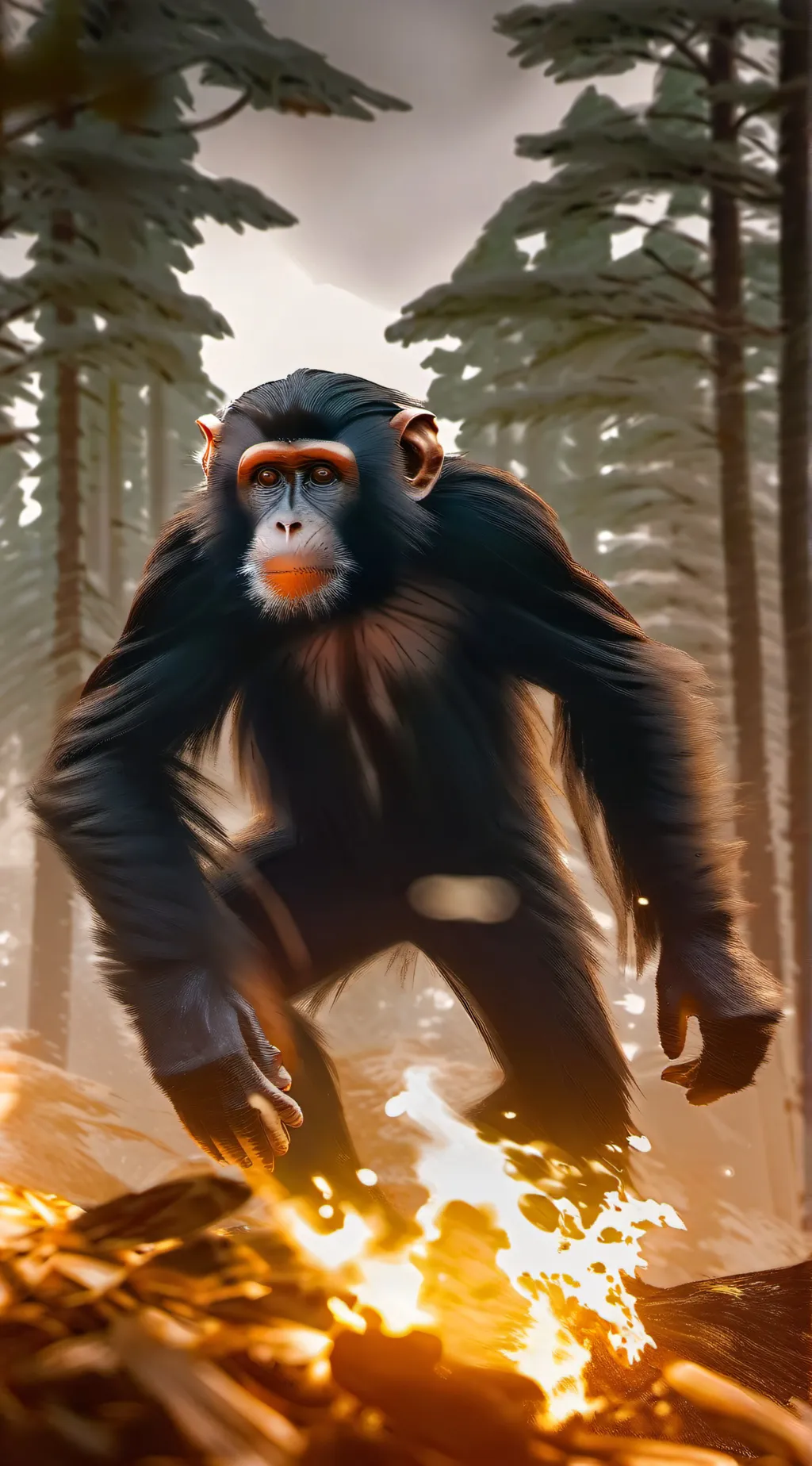 ai character: Monkey 🐵 background