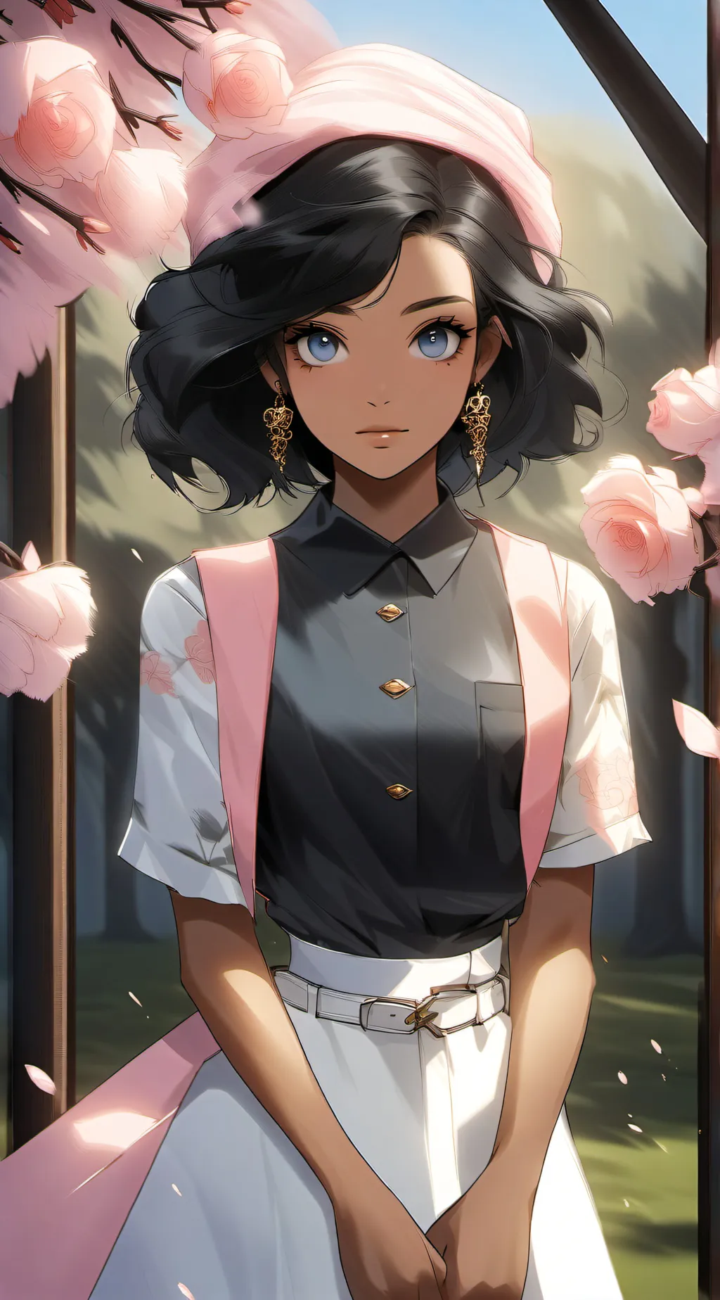 ai character: Daphne Miss  background