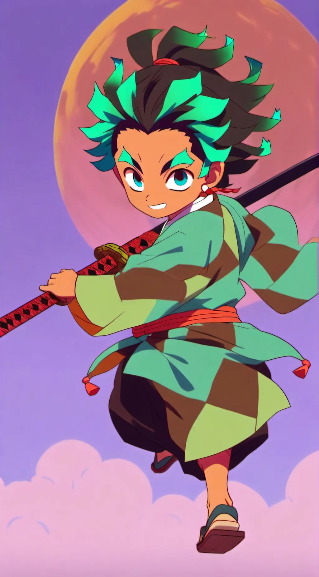 ai character: ds falls background