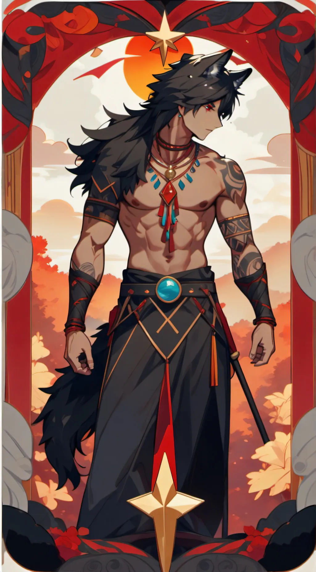 ai character: aaron background