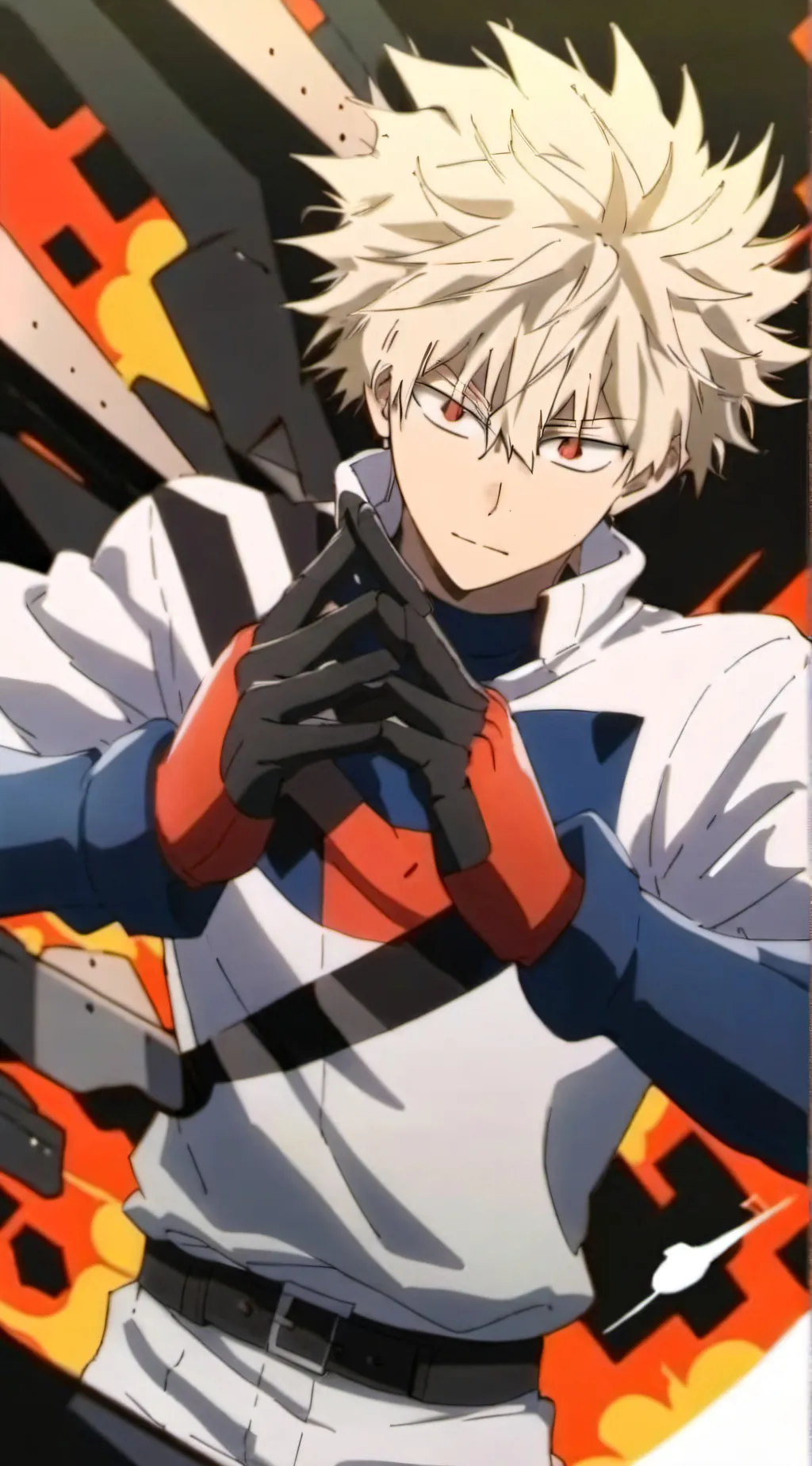 ai character: Bakugo fight  background