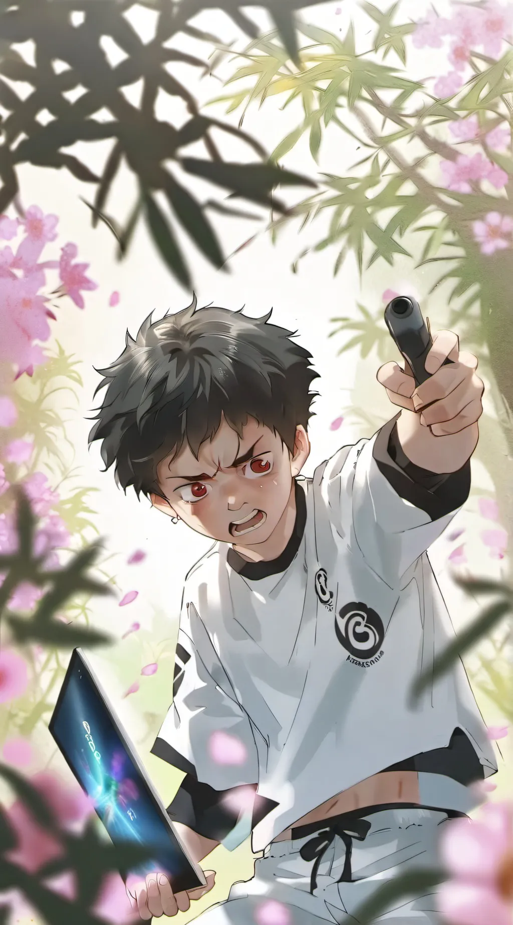 ai character: Angry Ipad Kid background