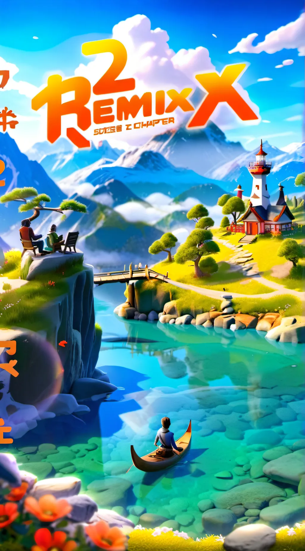 ai character: REMIX (Fortnite) background