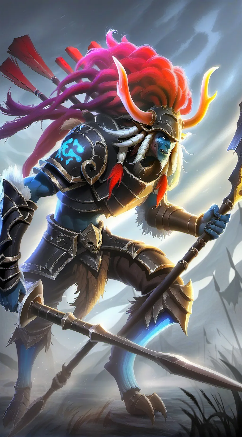 ai character: the ground yautja background