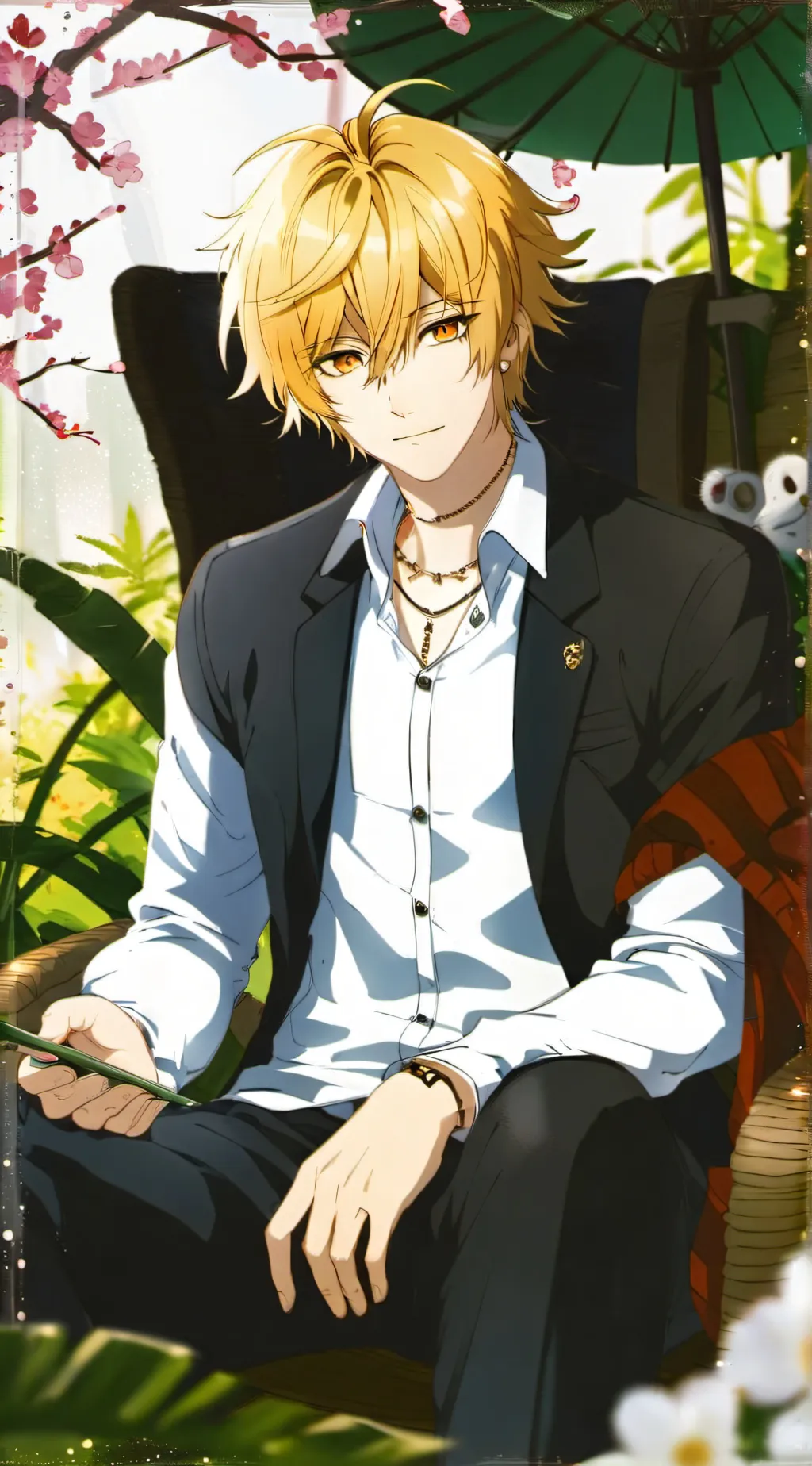 ai character: Leon background