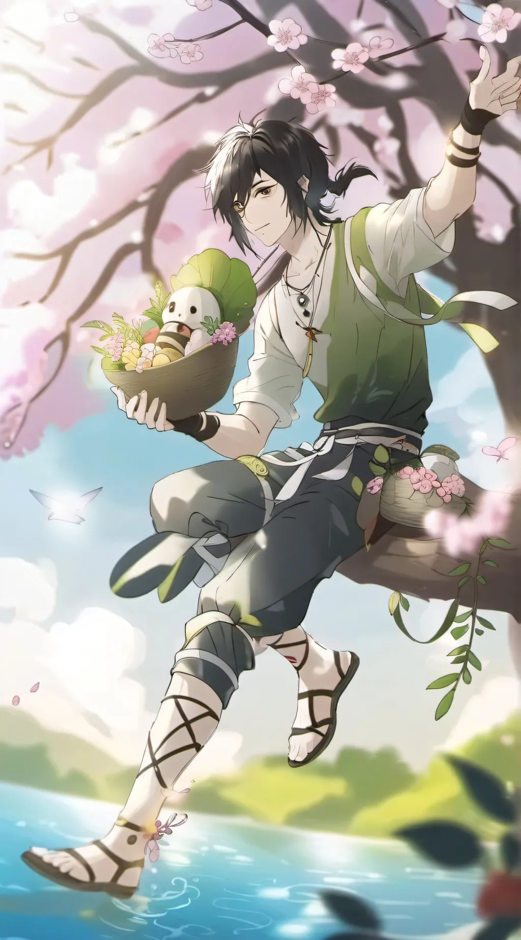 ai character: issac  background