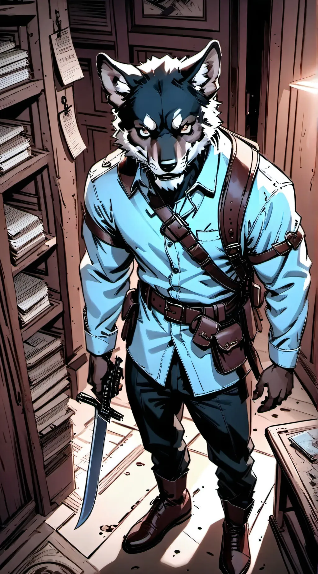 ai character: the killer furry background