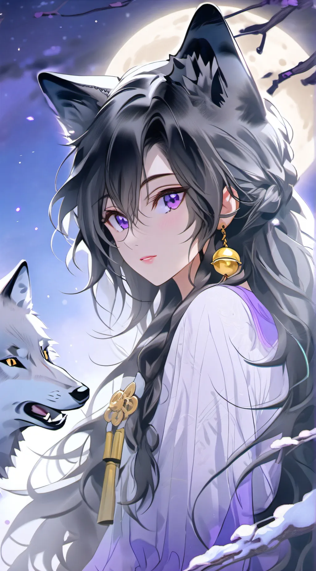 ai character: Wolfee the wolf background