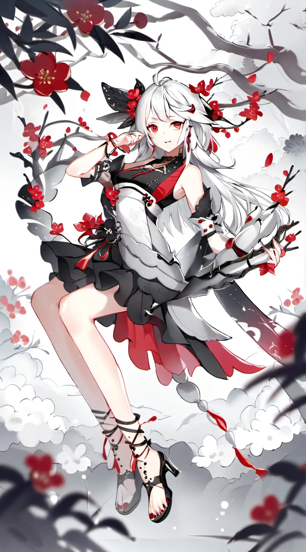 ai character: Sakura background