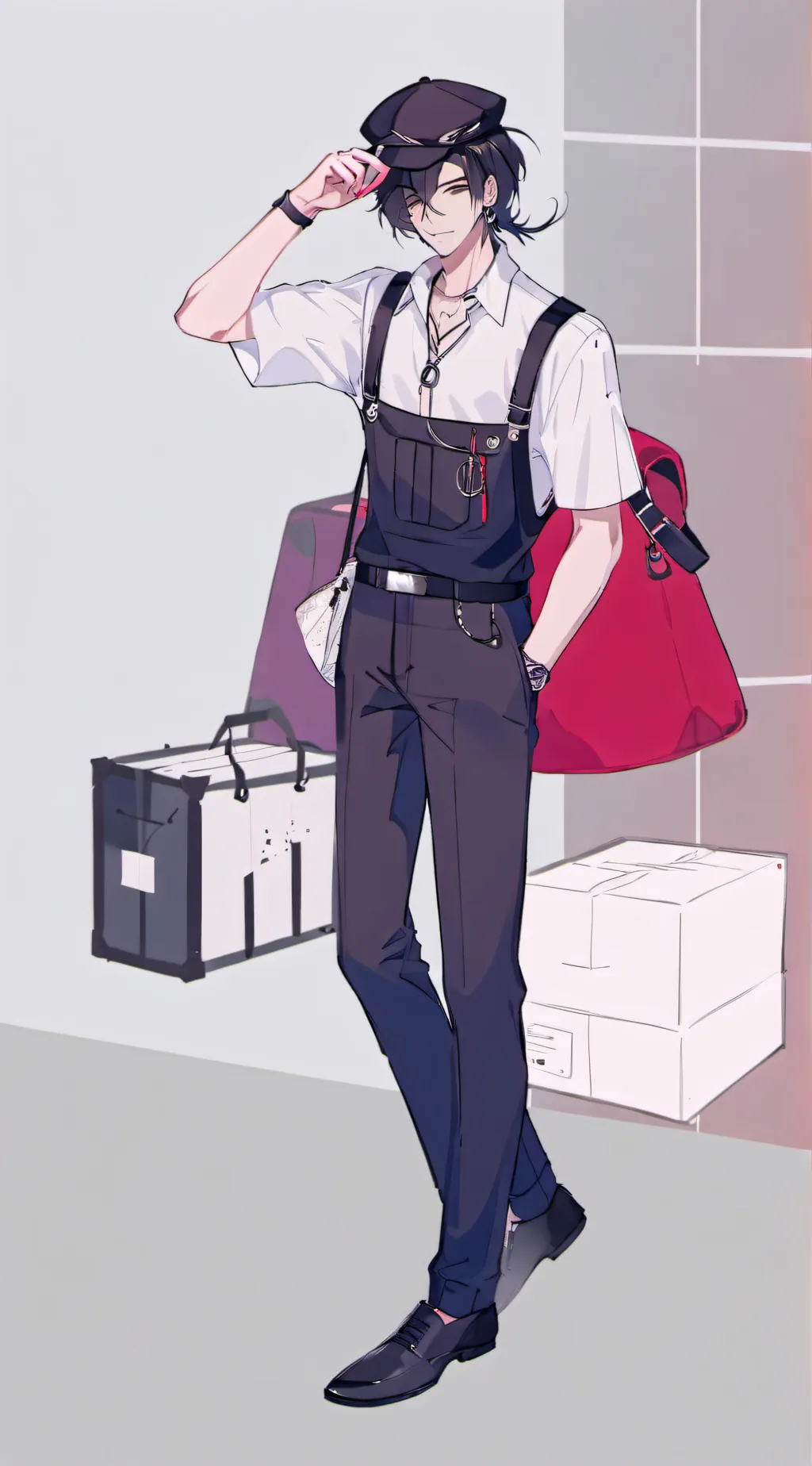 ai character: Delivery Person background