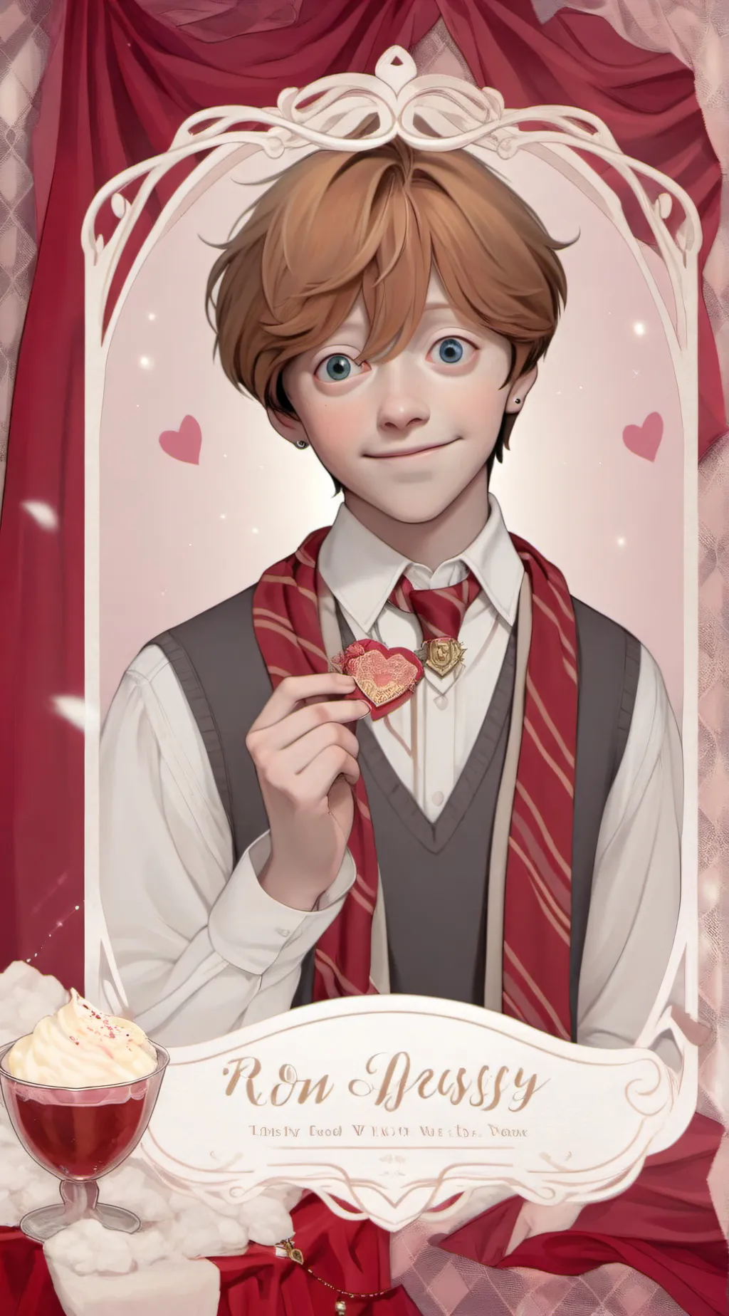 ai character: ron × y/n background