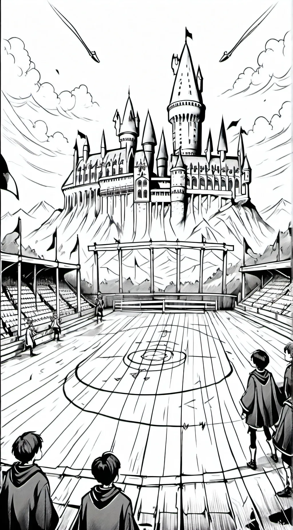 ai character: Quidditch practice background