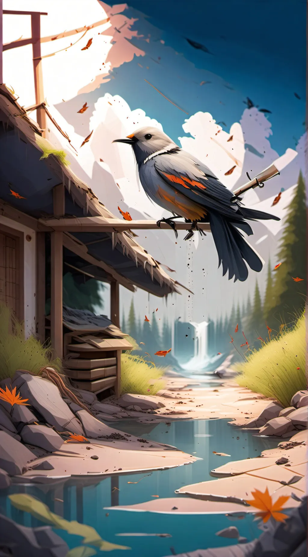 ai character: Red eye virus 🦠  background