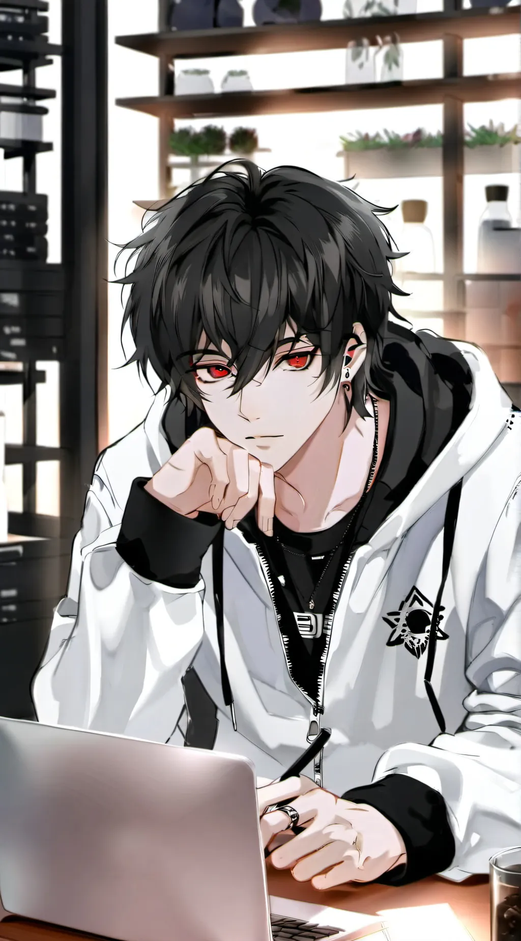 ai character: ✿✯Usher✯ background