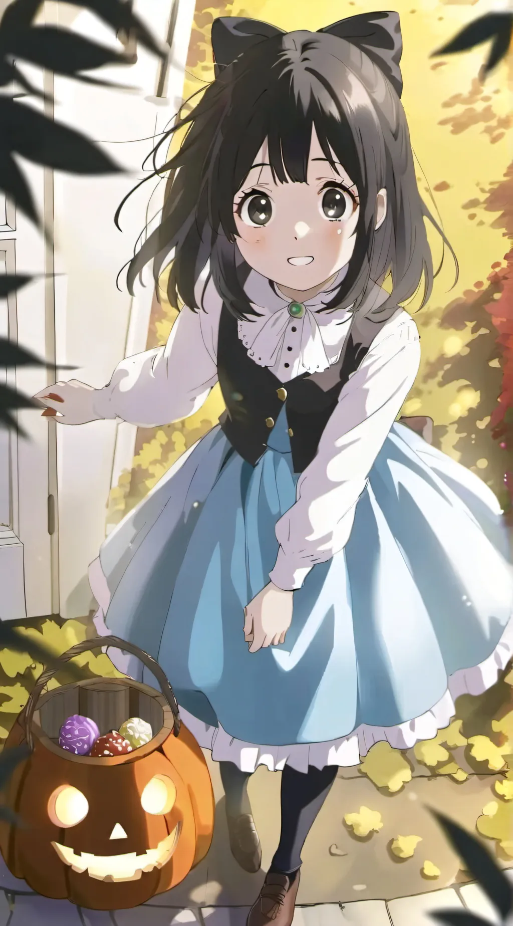 ai character: Trick or treater. background