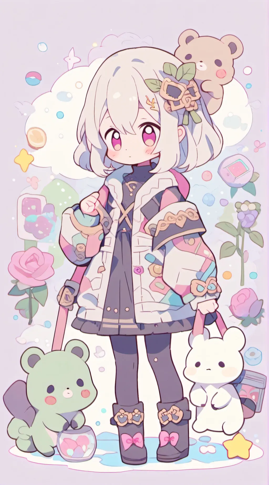 ai character: Anime girl background