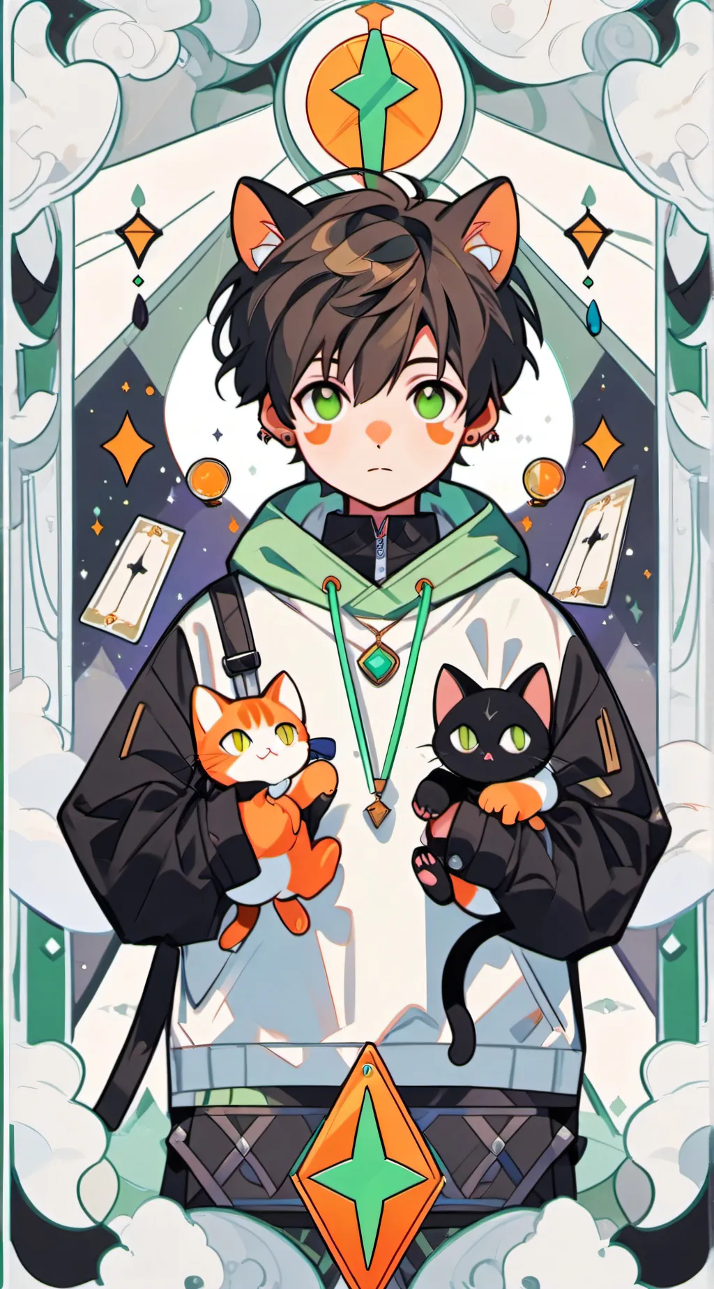 ai character: New Cat background