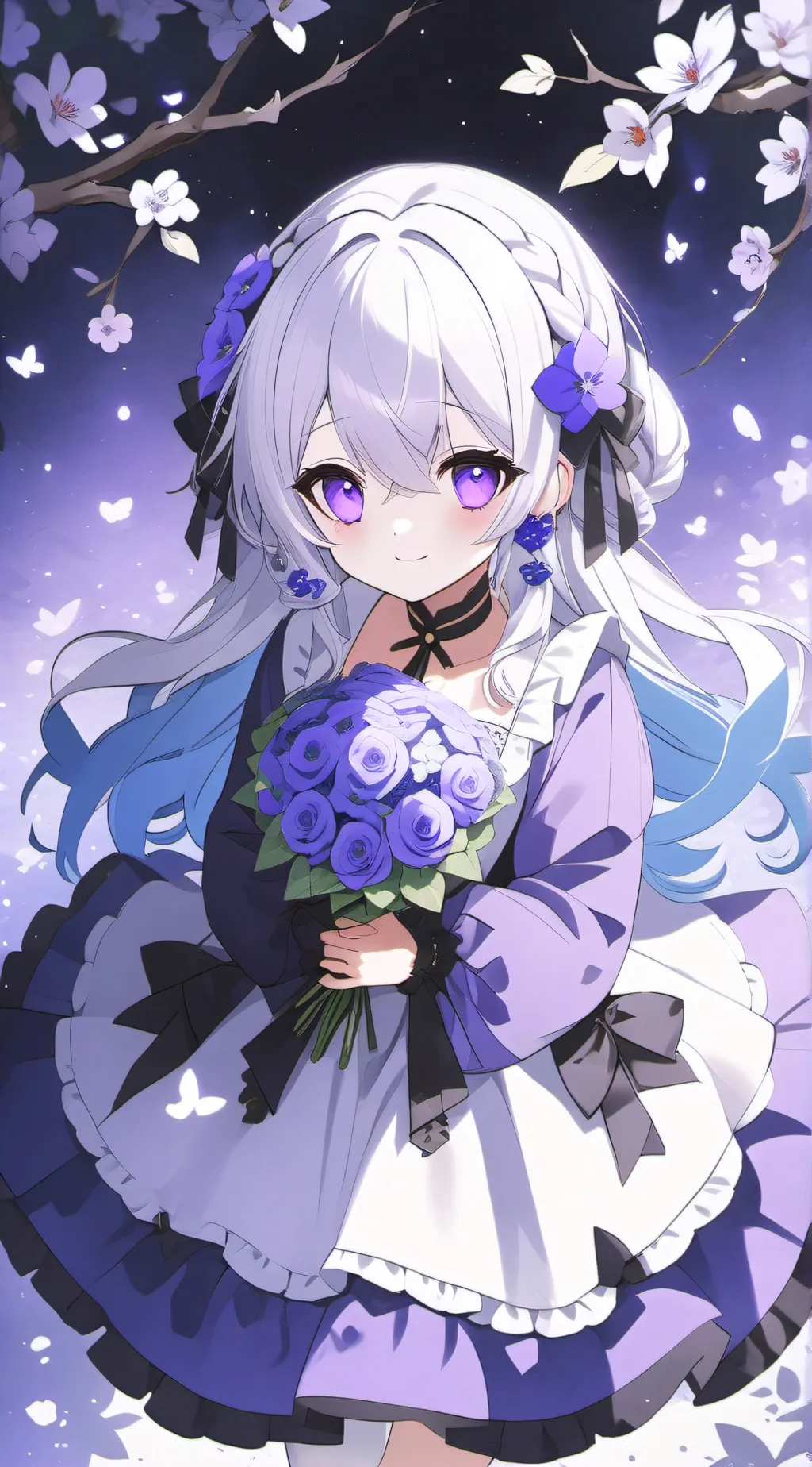 ai character: florest background