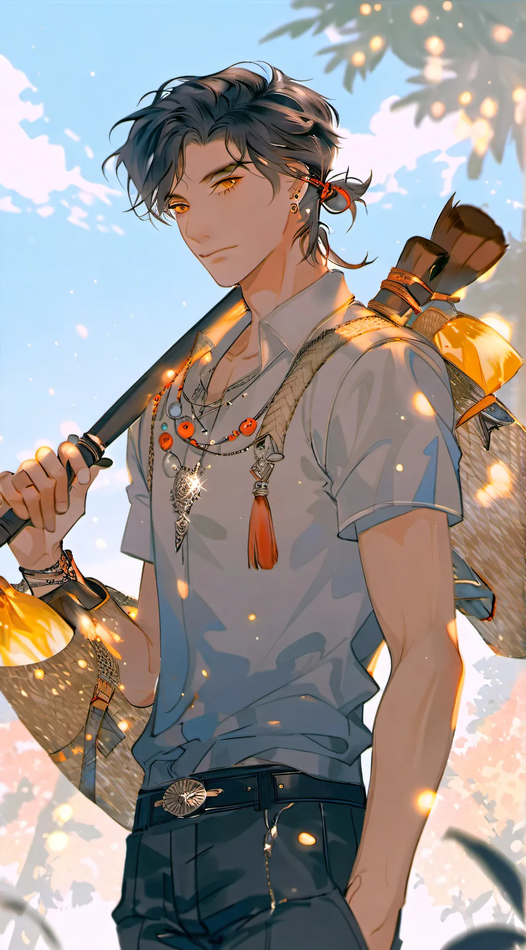 ai character: Zander  background