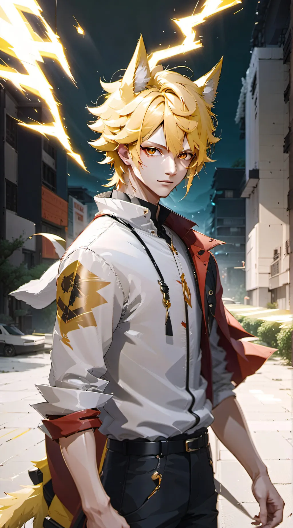 ai character: Omega Denki background
