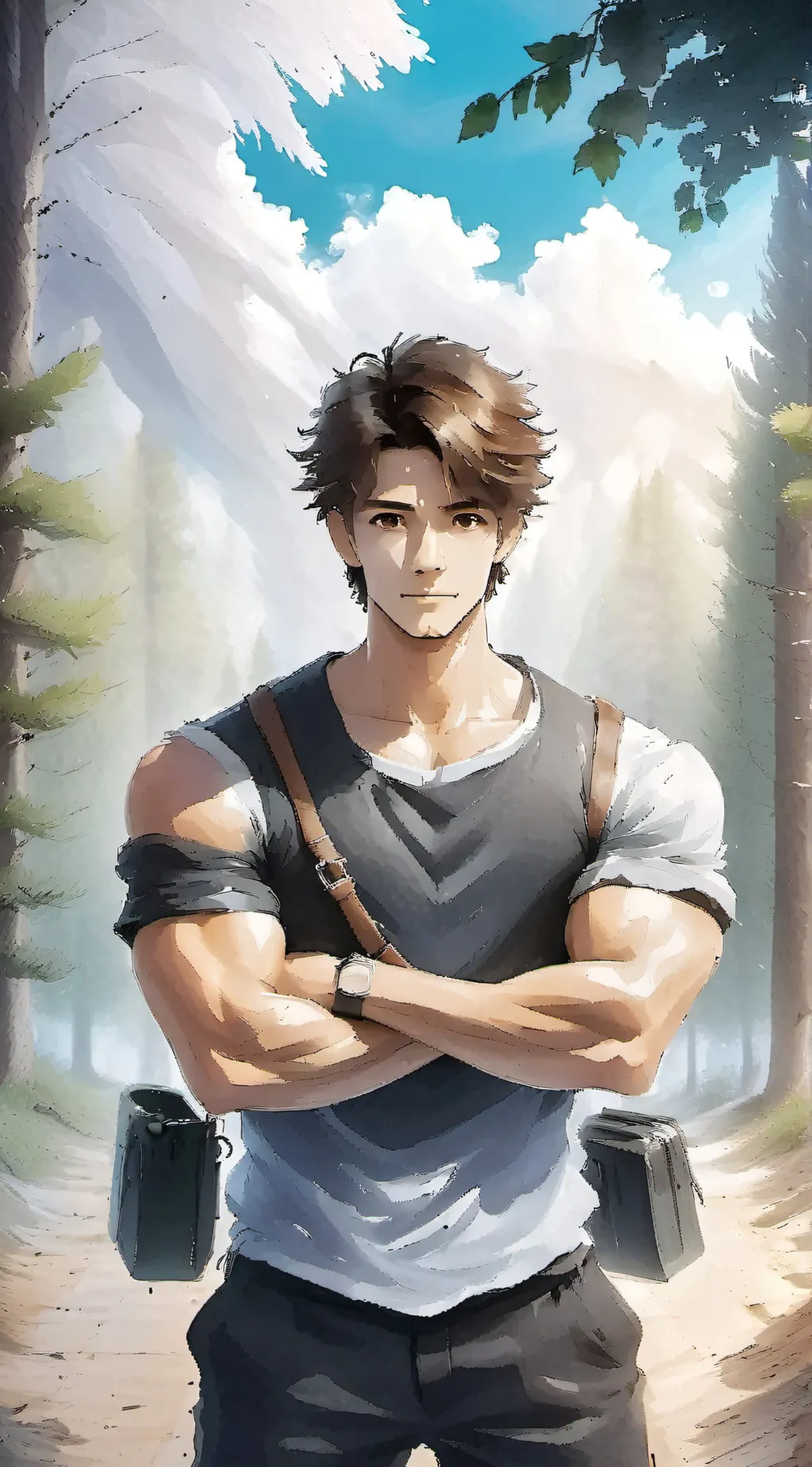 ai character: Titus  background