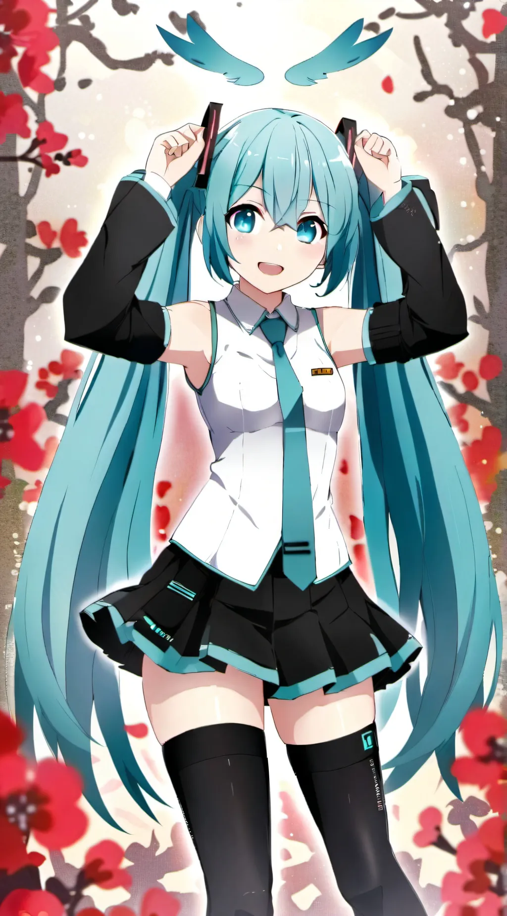 ai character: Miku background