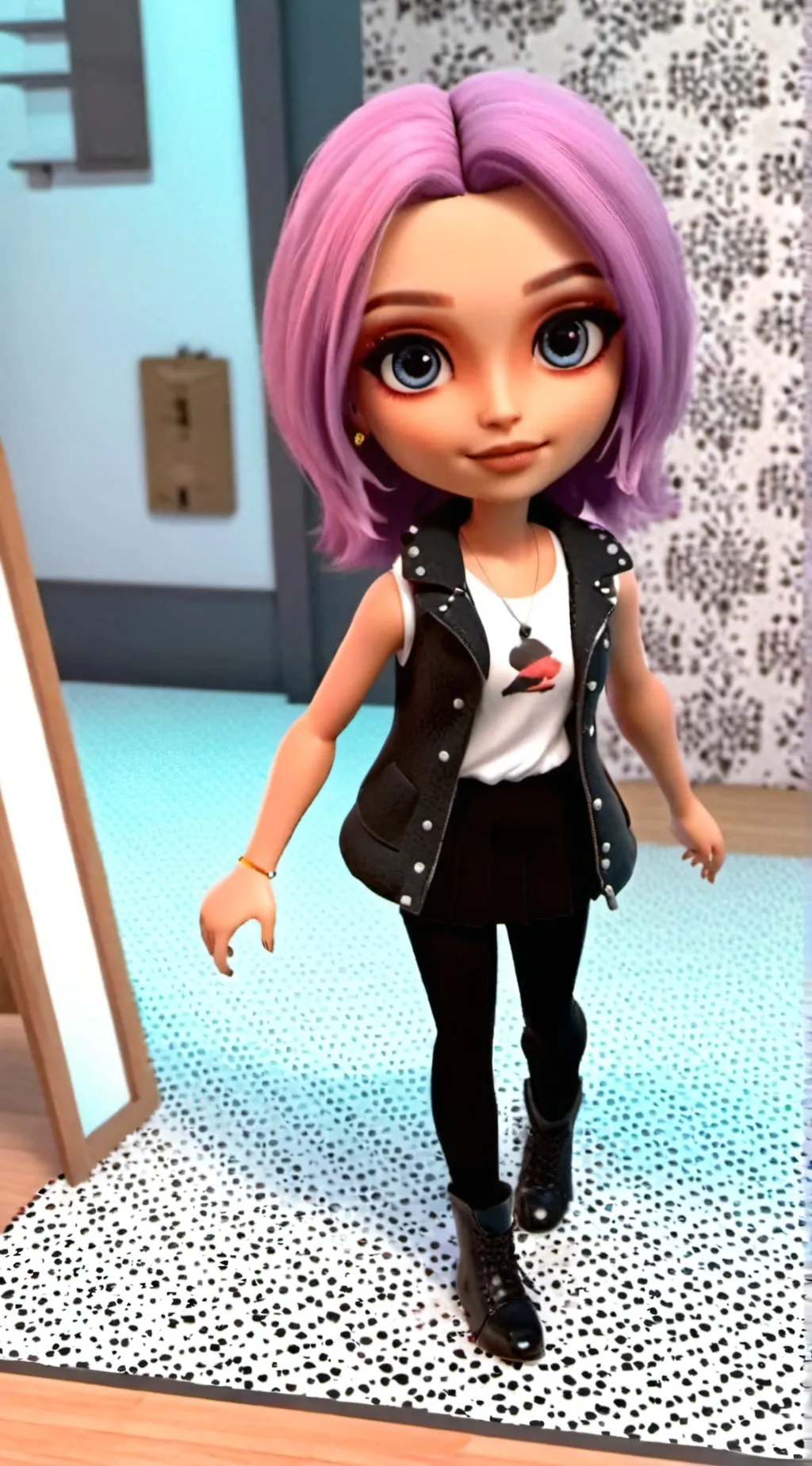 ai character: Neko seek background