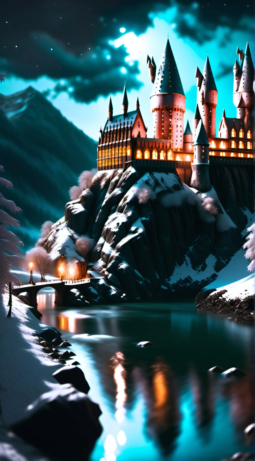 ai character: Hogwarts  background