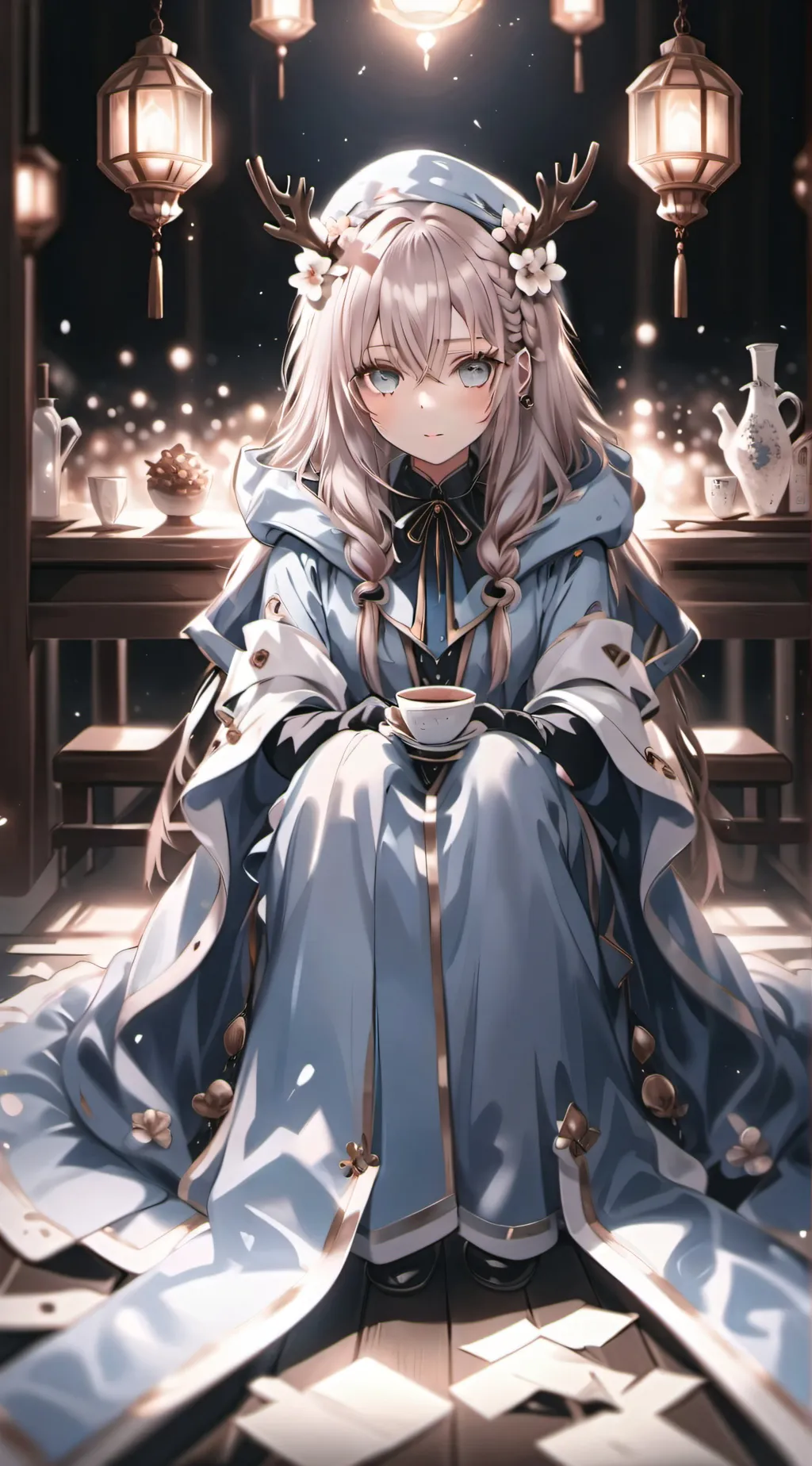 ai character: ~{ Mayflower }~ background