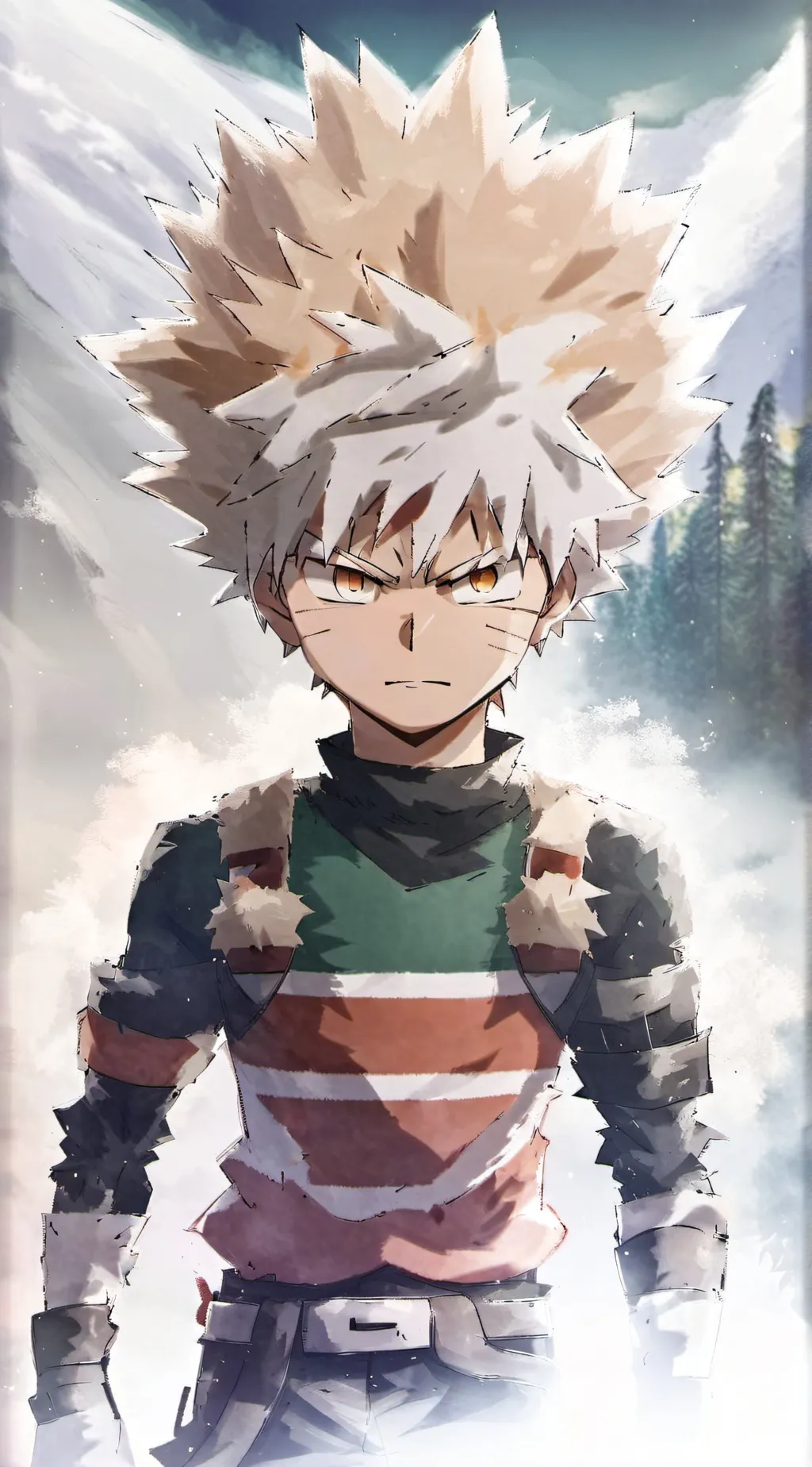 ai character: Bakugo Katsuki Mha background