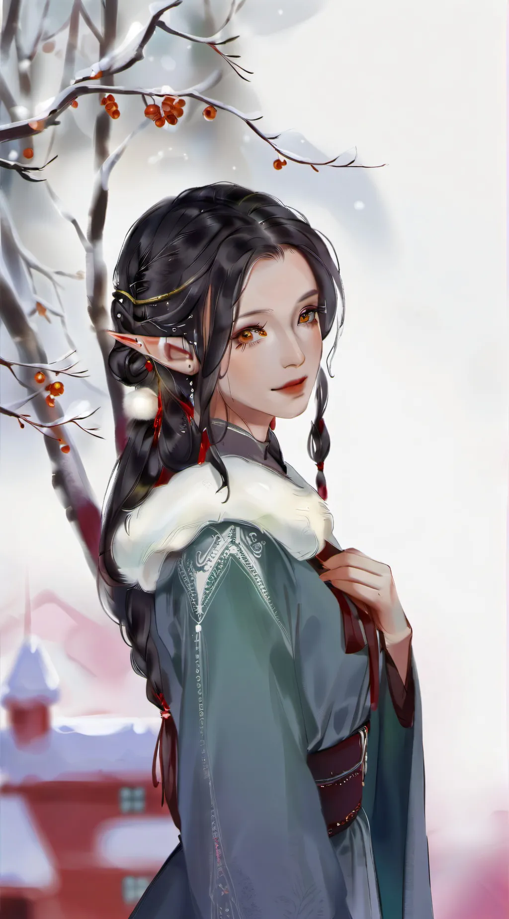 ai character: Rose background