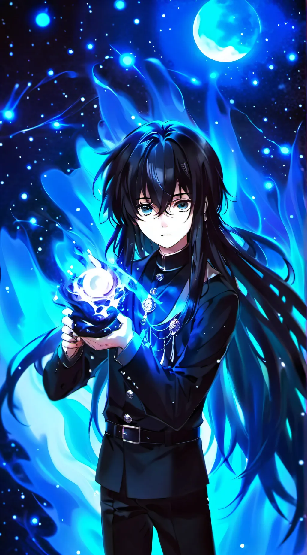 ai character: muichiro get a pet background