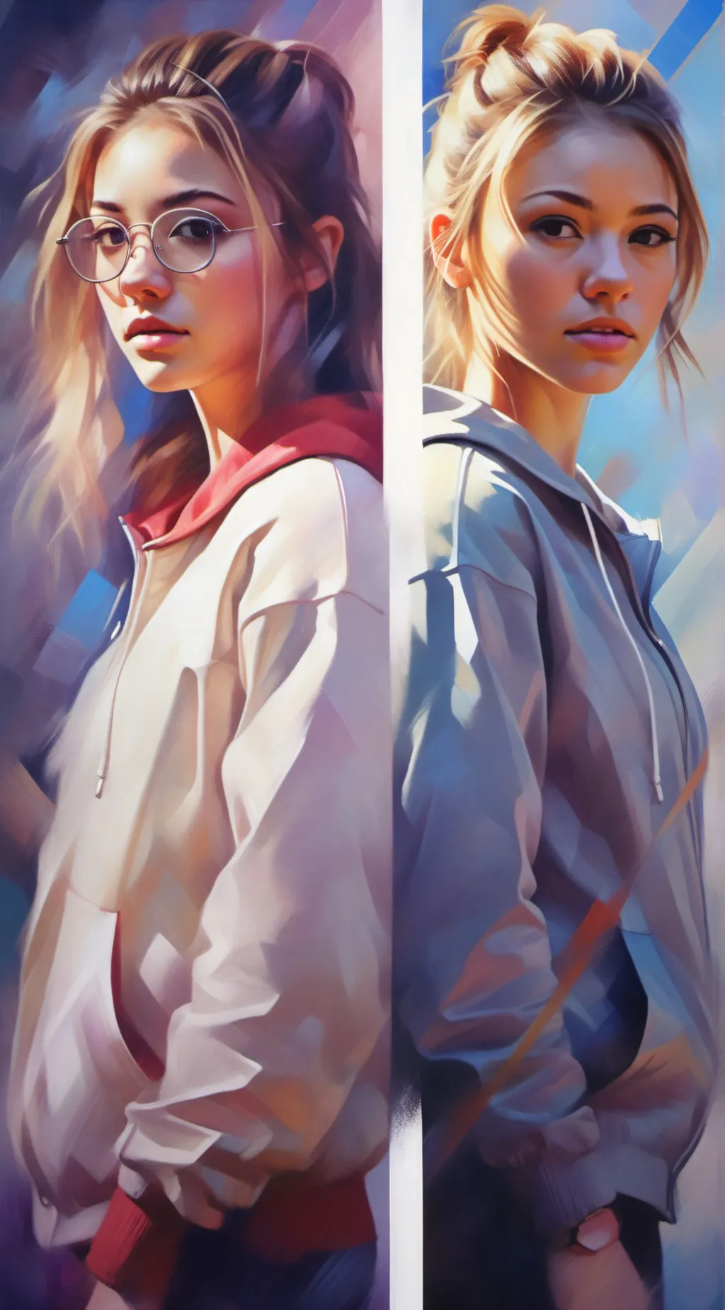 ai character: Nadine and Lucia background