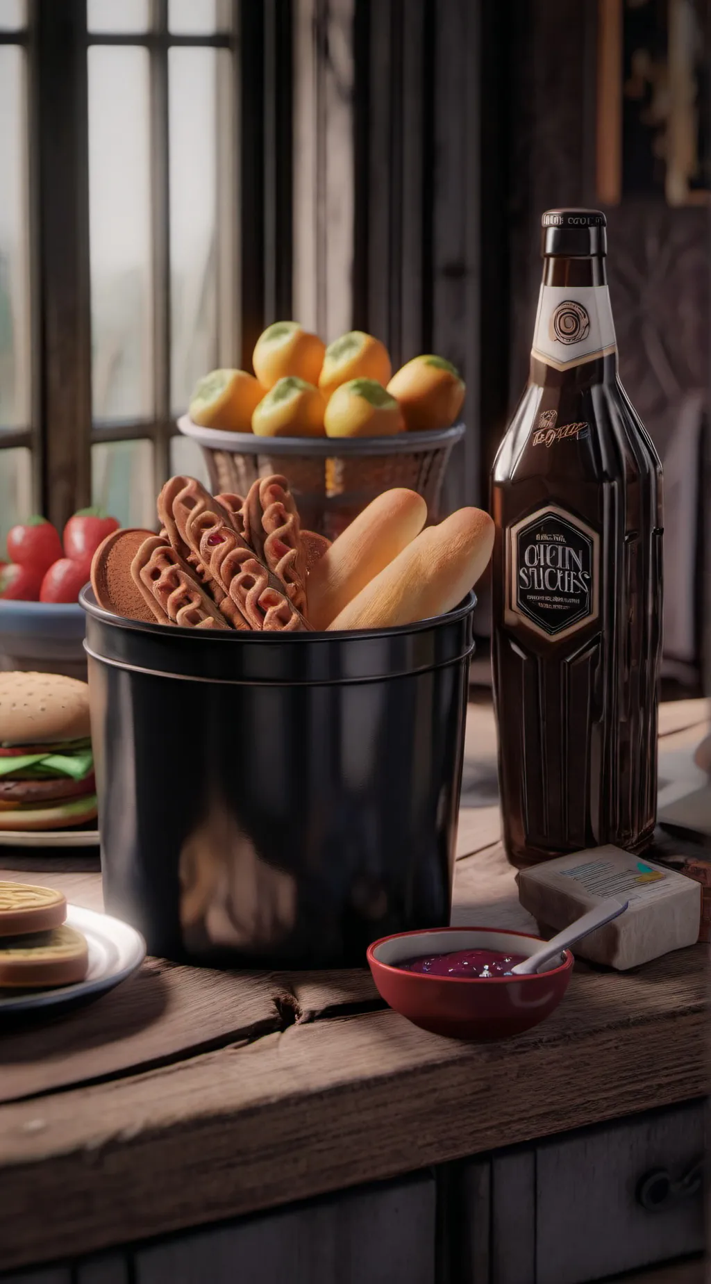 ai character: Get a snack at 3am background