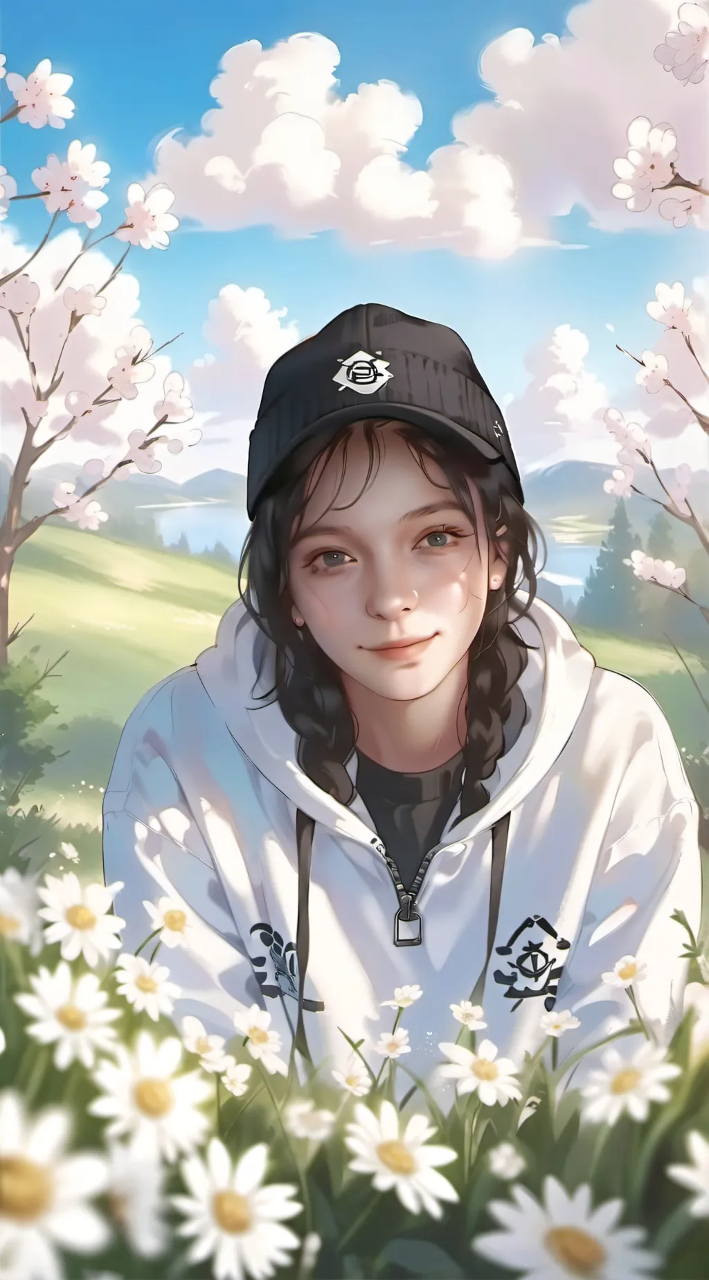 ai character: holly🏳️‍🌈 background