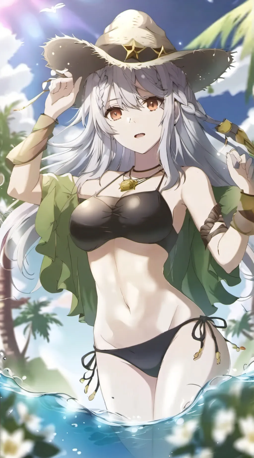 ai character: Lilac  background