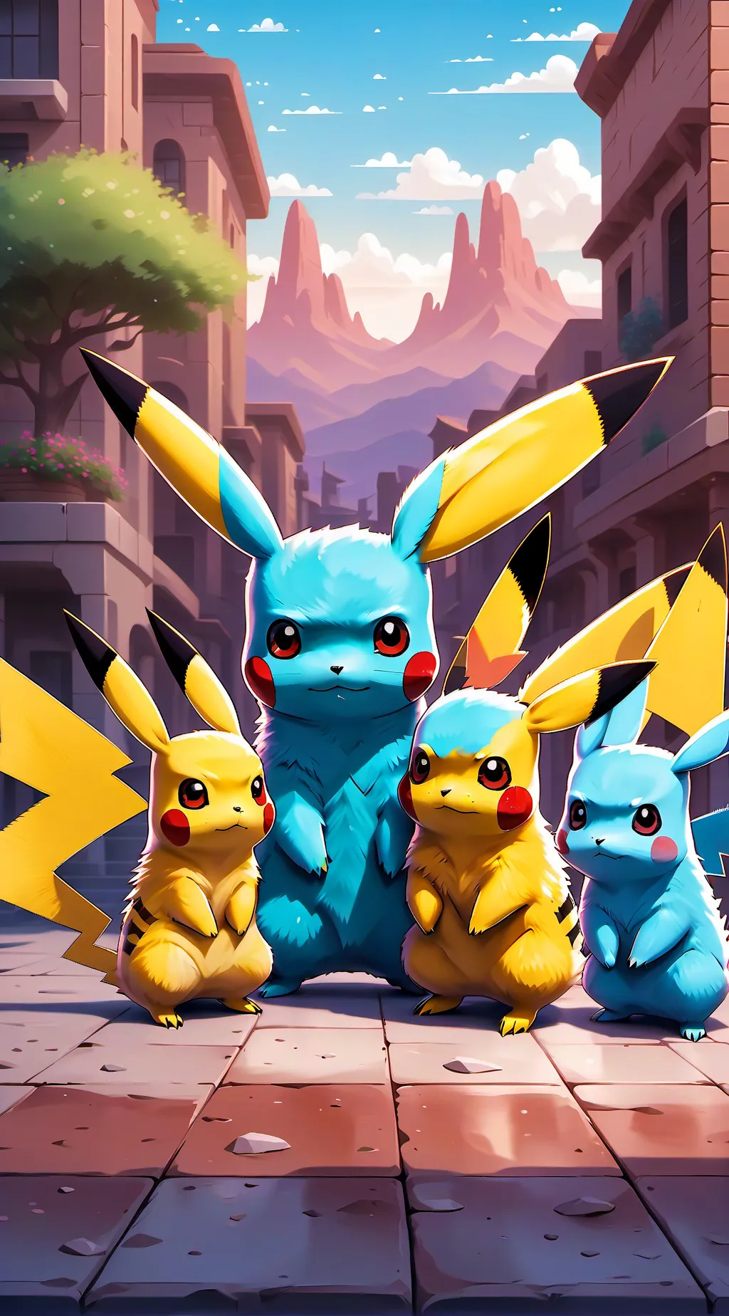 ai character: Pikachu team background
