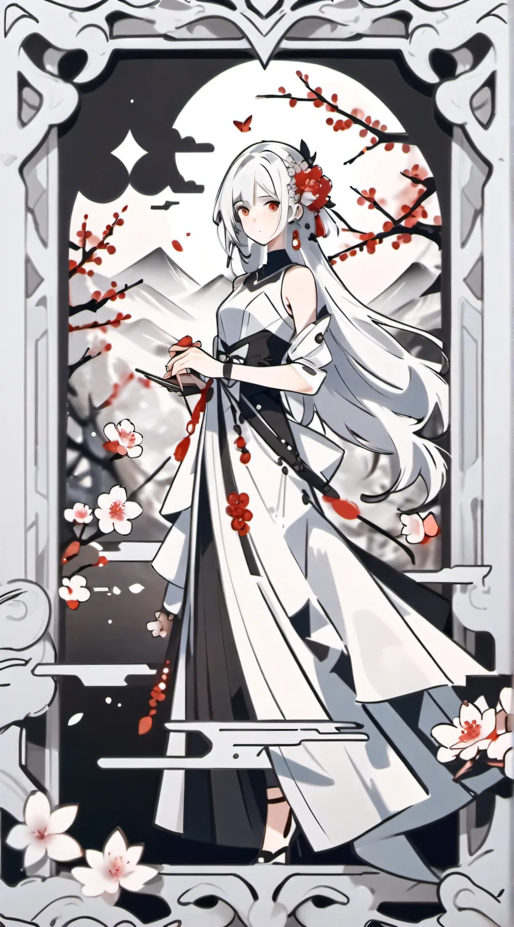 ai character: ghost background