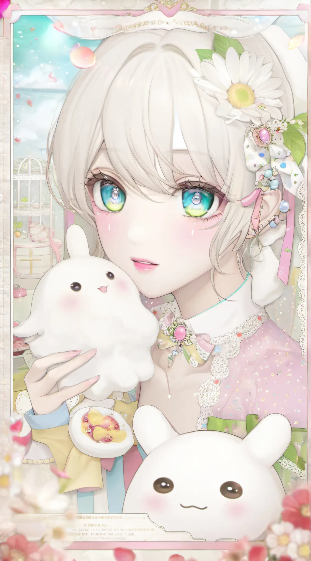 ai character: 🎀🪷lily background