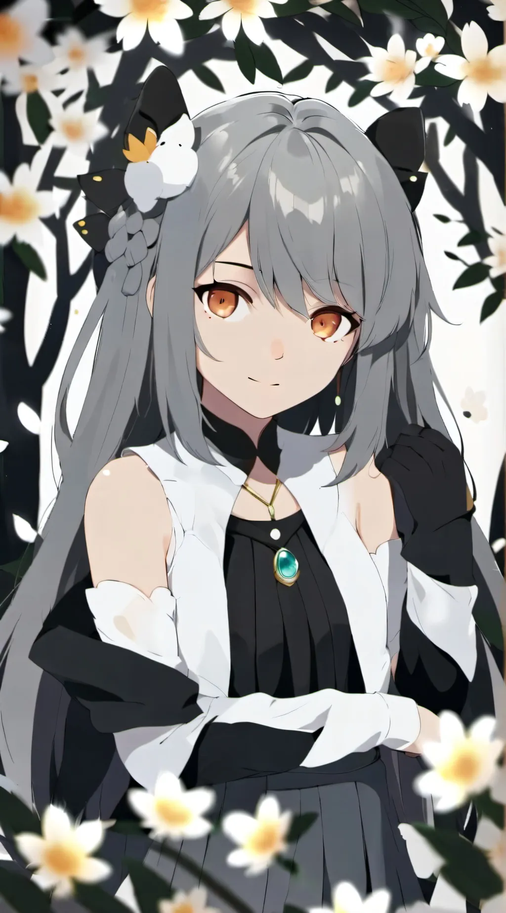 ai character: rose background